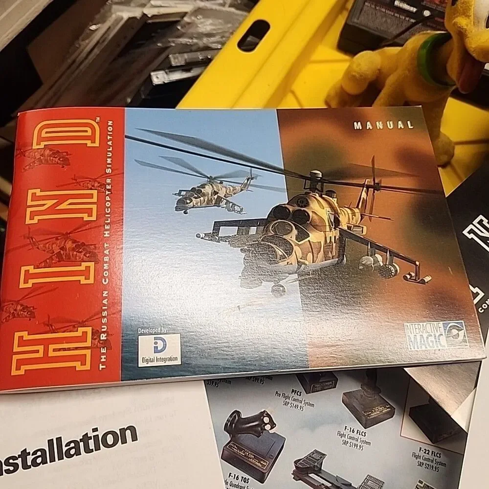 Hind: The Russian Combat Helicopter Simulation (PC, 1996) CIB BIG BOX PAPERWORK